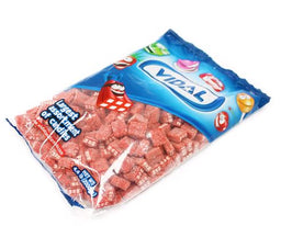 vidal bulk strawberry bricks (licorice), 4.4 lb, made in Spain