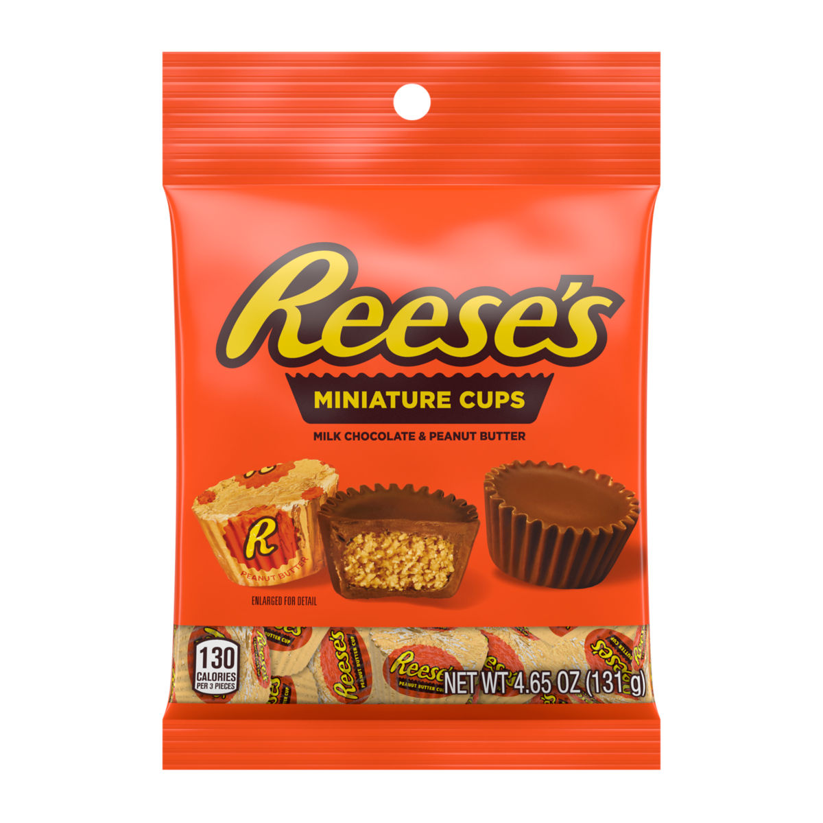 REESE'S Peanut Butter Cup Miniatures Peg Bag, , 12, case of 12, made in the USA