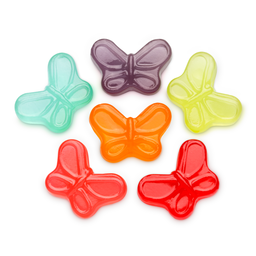 Albanese mini gummi butterflies bulk candy, 5 lb bag, made in USA