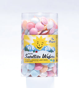 Satellite Wafers Original Tub, 1800-count case, made in Belgium
