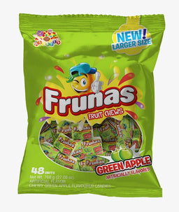 Albert's Frunas Green Apple fruit chews, 48-count 27.08 oz bag, Colombia