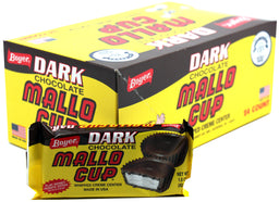 Boyer 2Pk Mallo Cup Dark Chocolate chocolate cups, 1.50 oz, made in USA