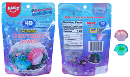 Amos 4D Gummy Mermaid Jewels, 6 oz (170 G), made in China