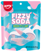 Amos Swedish Fizzy Soda, 9.50 oz (269 G), made in China