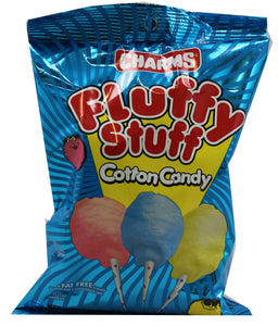 Charms Fluffy Stuff cotton candy bag, 2.5 oz, made in USA
