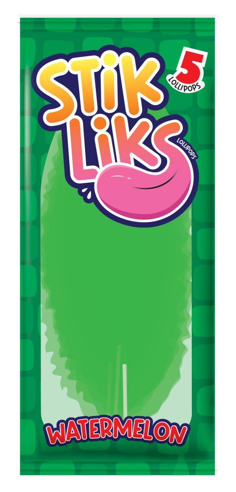 Stik Liks Lollipops Watermelon, 1.76 oz (50 g), made in China
