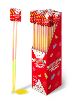 Albert's Smarties candy straws, 0.37 oz powder straw, made in Mexico