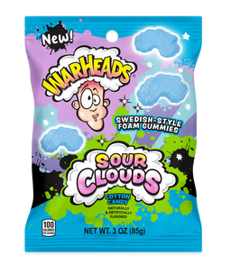Warheads Sour Clouds Cotton Candy, 3 oz. (85 g), made in USA