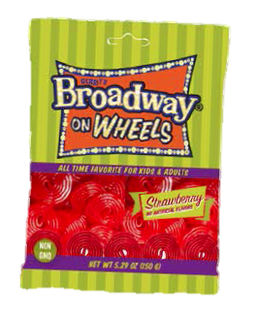 Gerrit Broadway Strawberry Wheels Bag 5.29, case of 12, made in Netherlands