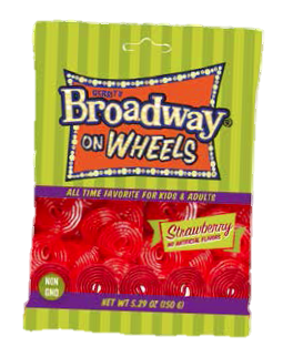 Gerrit Broadway Strawberry Wheels Bag 5.29, case of 12, made in Netherlands