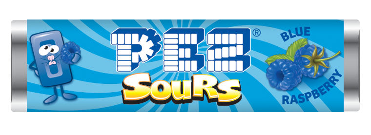 Pez Bulk Unwrapped Sour Blue Rasp Candy, 10.00 lb (4.54 kg), made in the USA