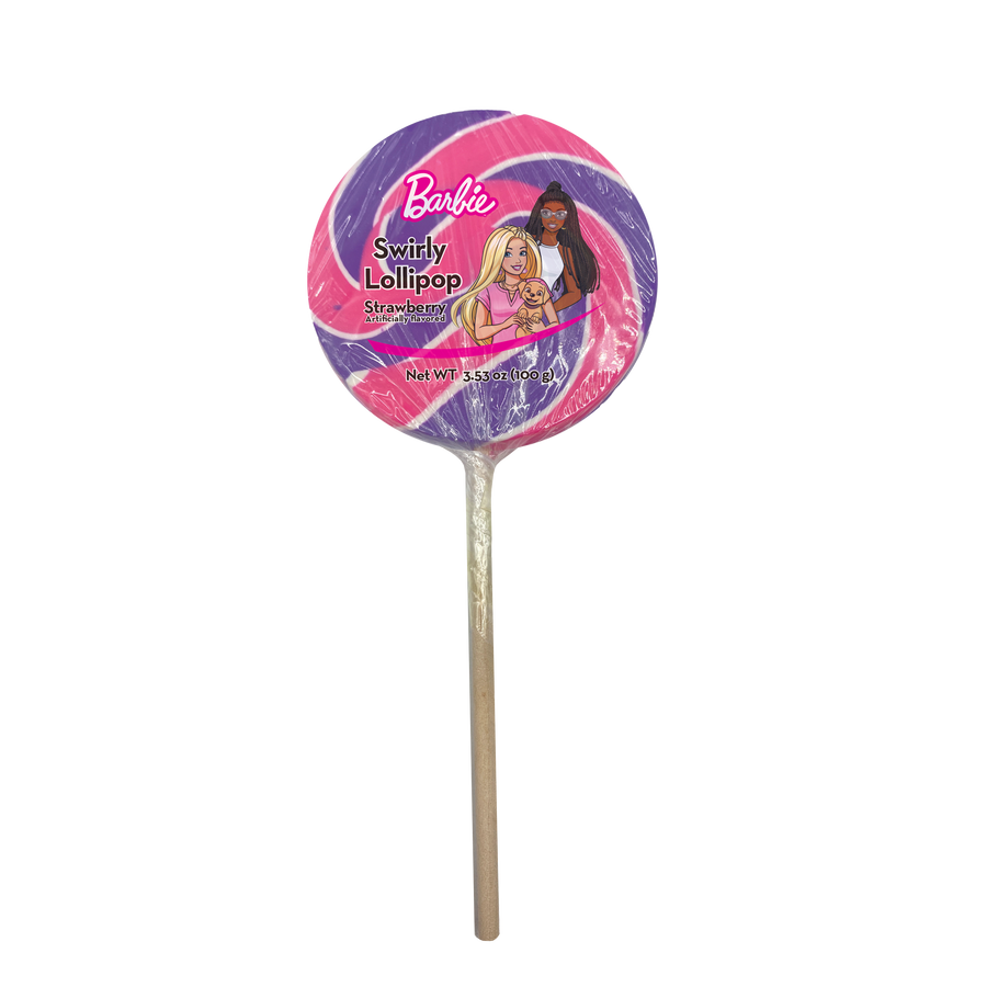 Barbie Swirly Lollipops, 3.53 oz, made in China
