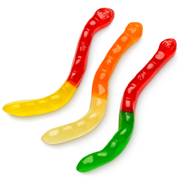 Albanese mini wild fruit gummi worms bulk candy, 5 lb bag, USA