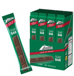 Andes Creme De Menthe Snap Bar chocolate mints, 1.5 oz, made in USA