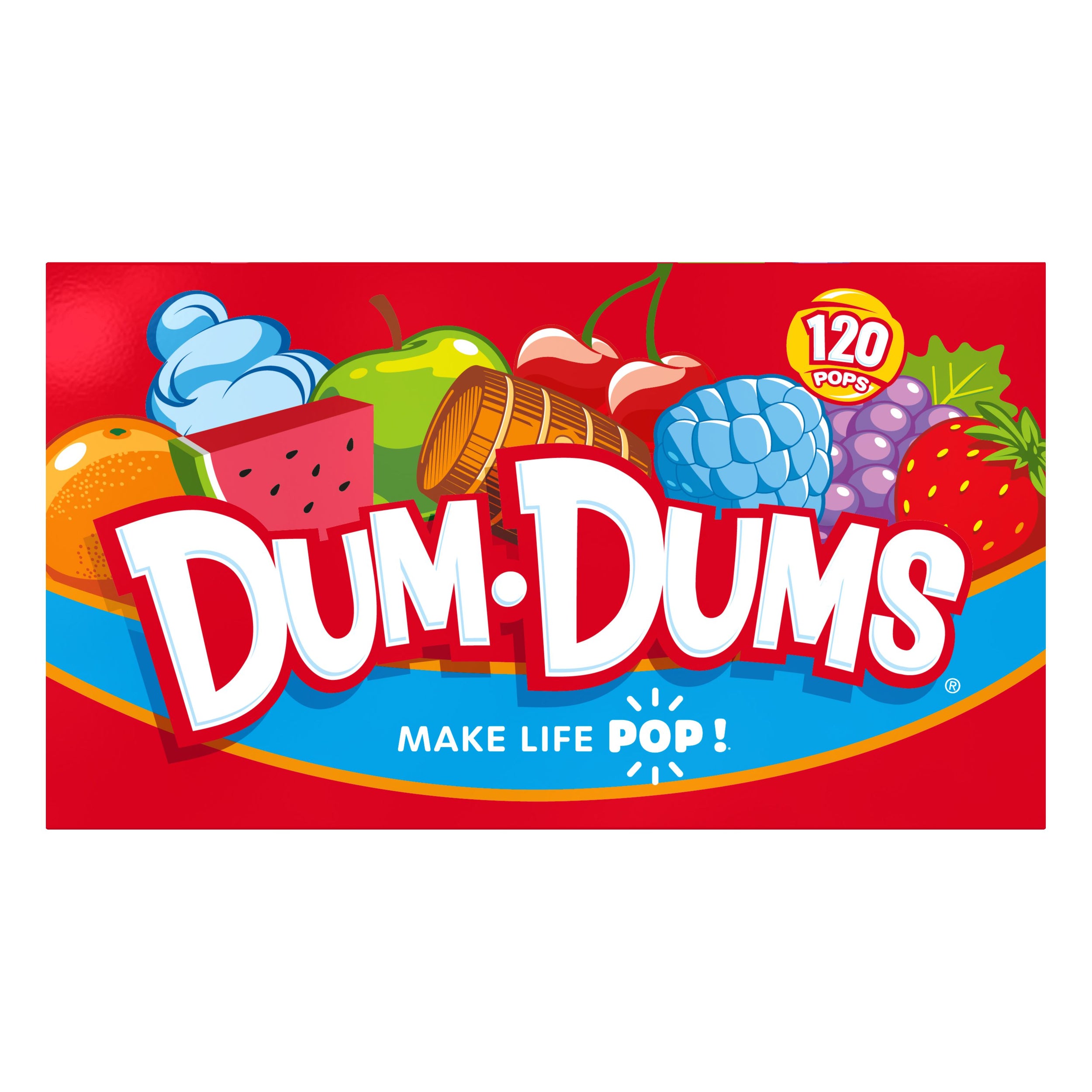 Spangler Dum-Dums changemaker box, 120 pops 20.5 oz, made in USA
