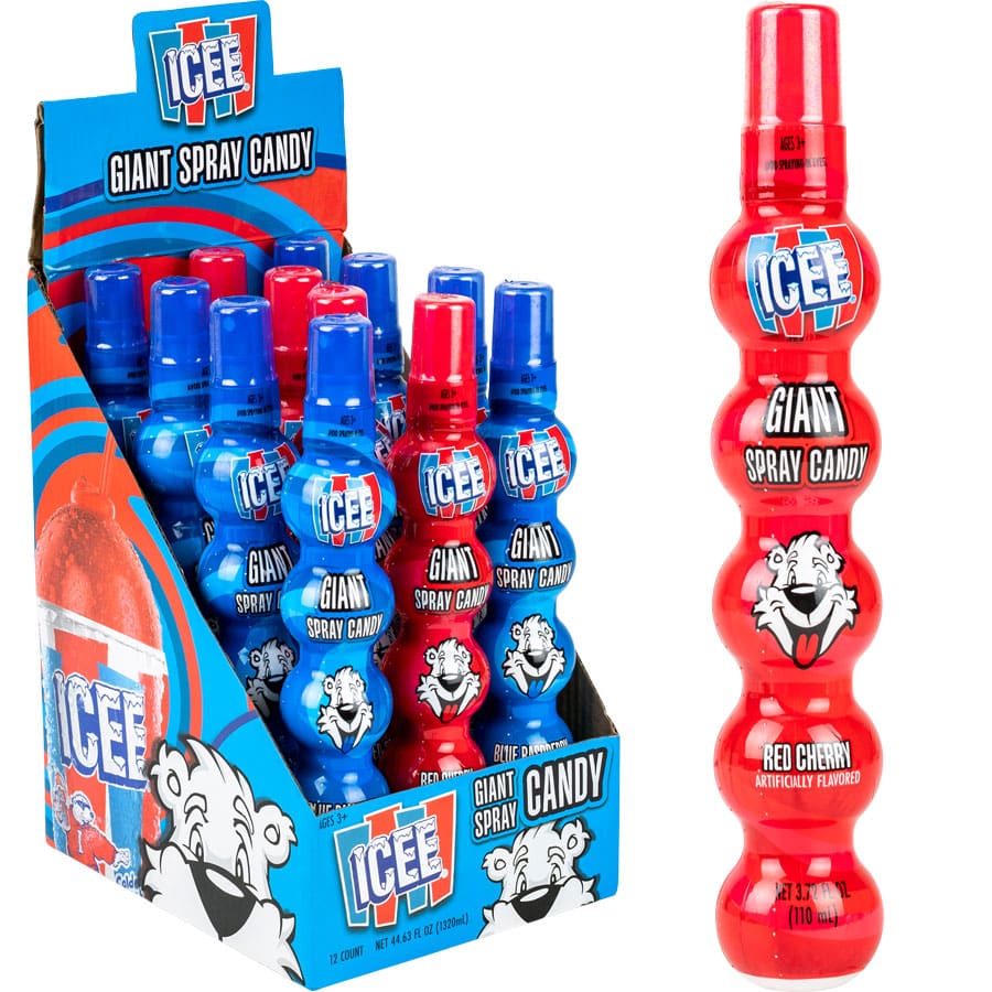 Koko's Icee Giant Spray spray candy, 3.72 oz (105 G), made in China
