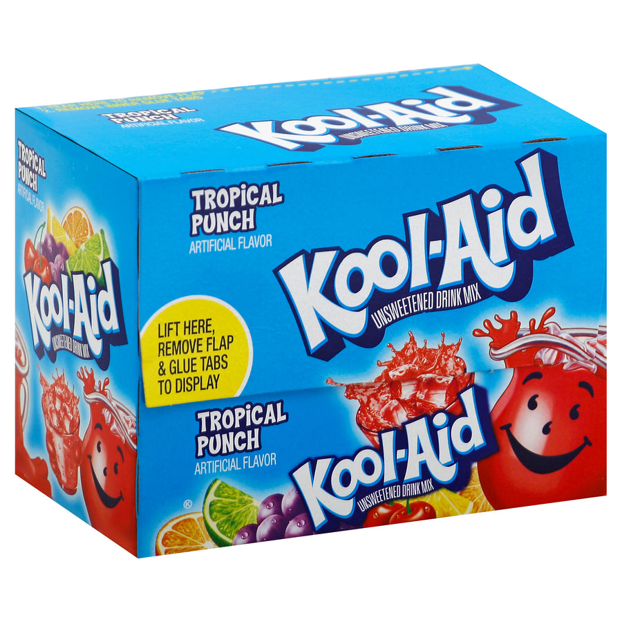 Kool-Aid Unsweetened Trop Punch, 0.16 oz (5 g), made in the USA