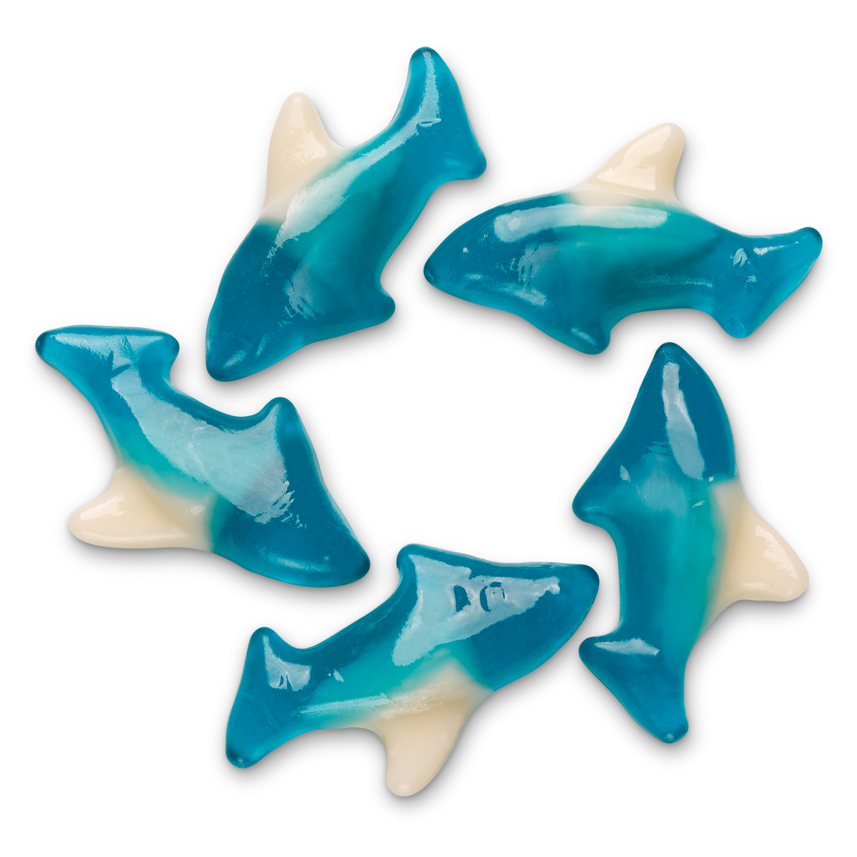 Albanese blue gummi sharks bulk candy, 5 lb bag, made in USA