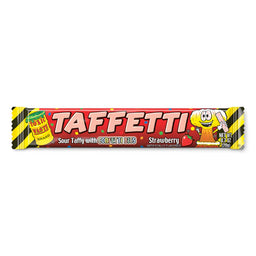 Toxic Waste Taffetti Strawberry . taffy, .70 oz, made in Pakistan