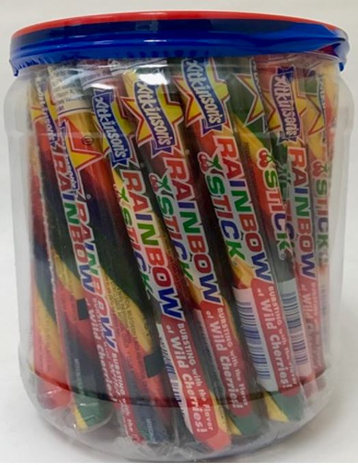 Atkinson Rainbow Sticks Jar, 0.7 oz (20 G), made in USA