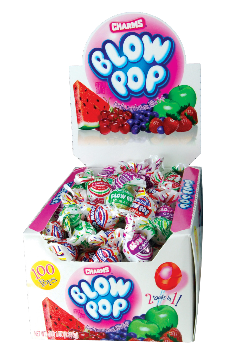 Charms Blow Pop Asst lollipops, 0.6 oz, made in USA