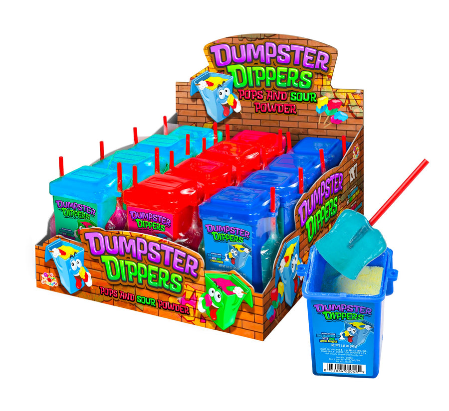 Albert's Dumpster Dippers novelty dip candy, 1.41 oz, made in China