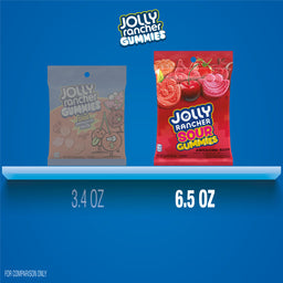 Jolly Rancher Sour Awesome Reds Gummies Peg Bag, 6.5 oz (184 g), made in Canada