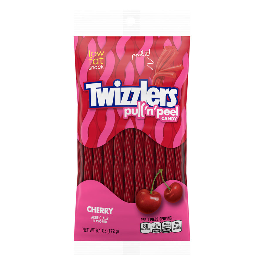Twizzlers Pull 'n' Peel Cherry, 6.1 oz (173 g), made in USA