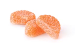 Sunrise orange slices bulk jelly candy, 31 lb, made in Mexico