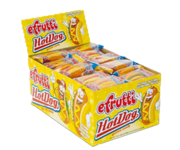 efrutti Gummi Hot Dogs, 0.32 oz (9 g), made in China