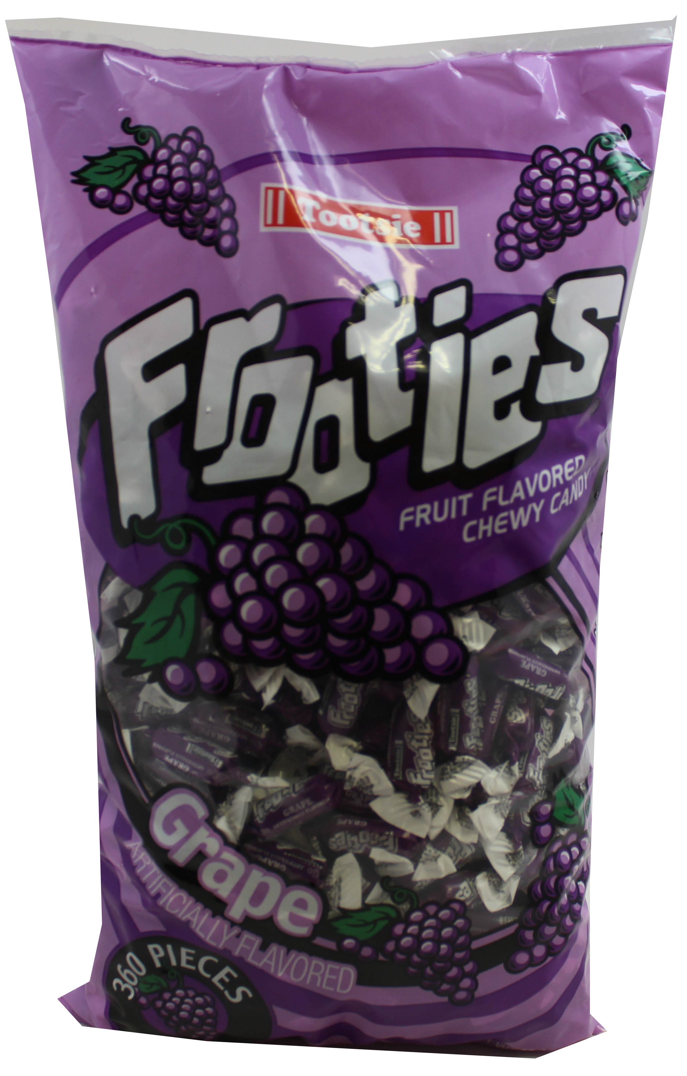 tootsie frooties bag (360 piece) grape, 38.8 oz, made in the USA