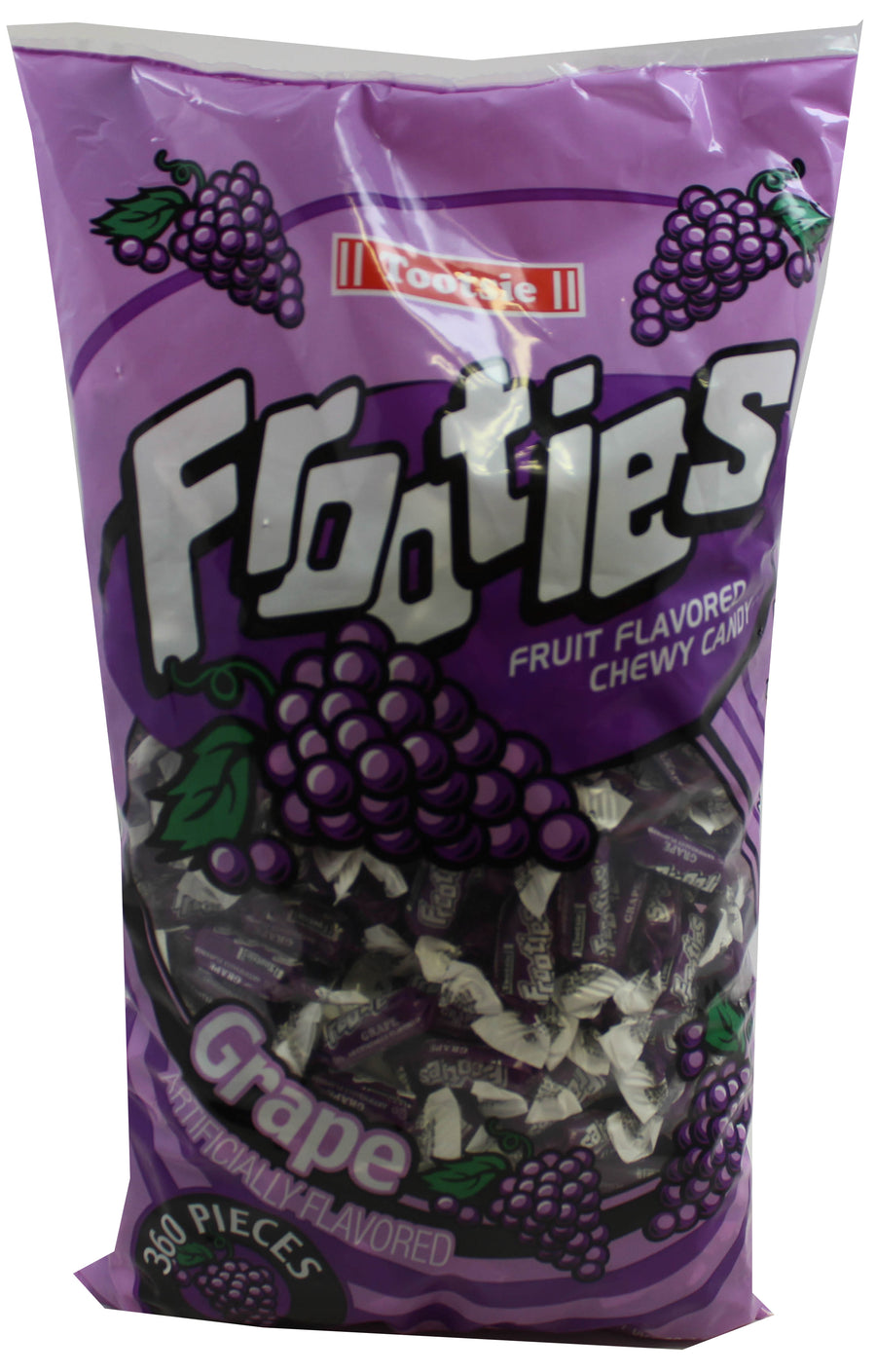 tootsie frooties bag (360 piece) grape, 38.8 oz, made in the USA