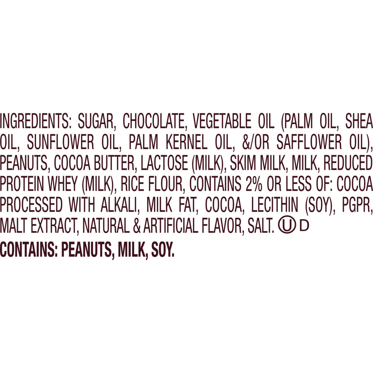 HERSHEY'S Miniatures Assortment Peg Bag, case of 12, made in Mexico