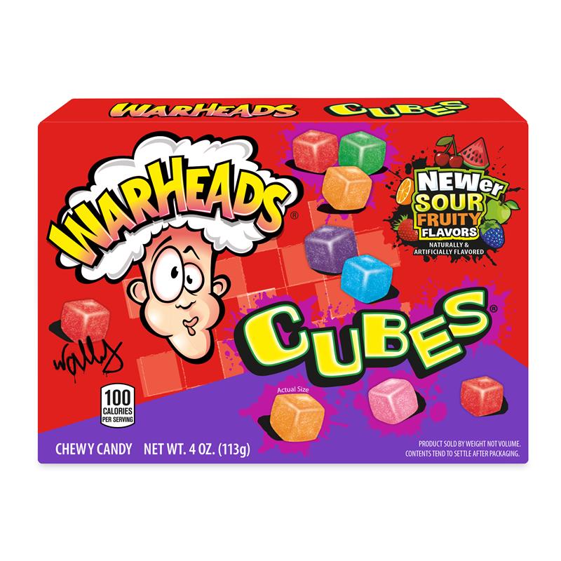 Warheads Cubes, 4 oz (113 g), made in USA
