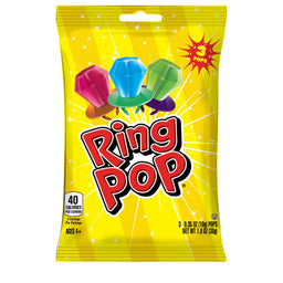 Topp's Ring Pops Peg Bag candy, made in USA