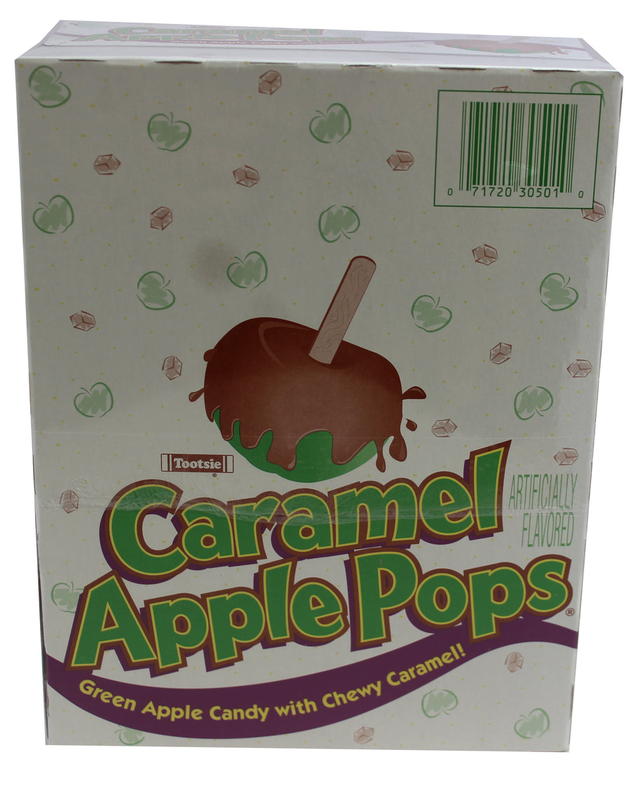 tootsie box caramel apple pop, 0.625 oz, made in the USA