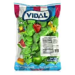 vidal bulk sour green apples sugared, 4.4 lb, made in Spain
