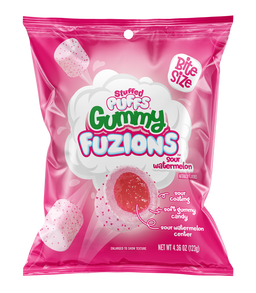Stuffed Puffs Gummy Fuzions Sour Watermelon, 4.23 oz (120 g), made in the USA
