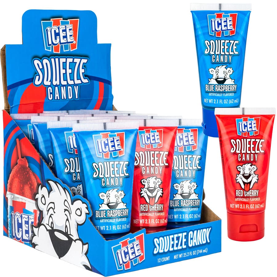 KoKo's Squeeze Candy Icee, 2.10 oz (60 G), made in China