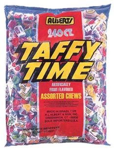 Albert's Fruit Chews Taffy Time Assorted, 240-count bag, made in Brazil