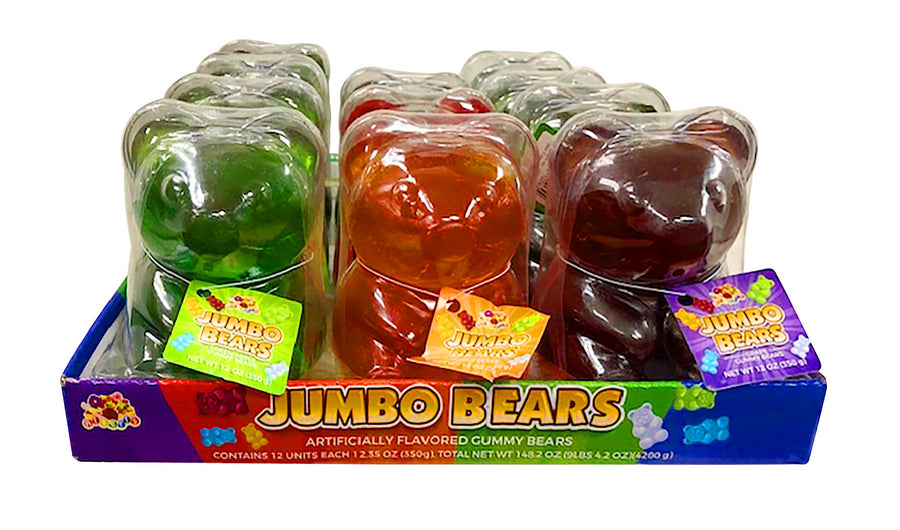 Albert's giant gummy bear, assorted 12 oz novelty gummy, made in China