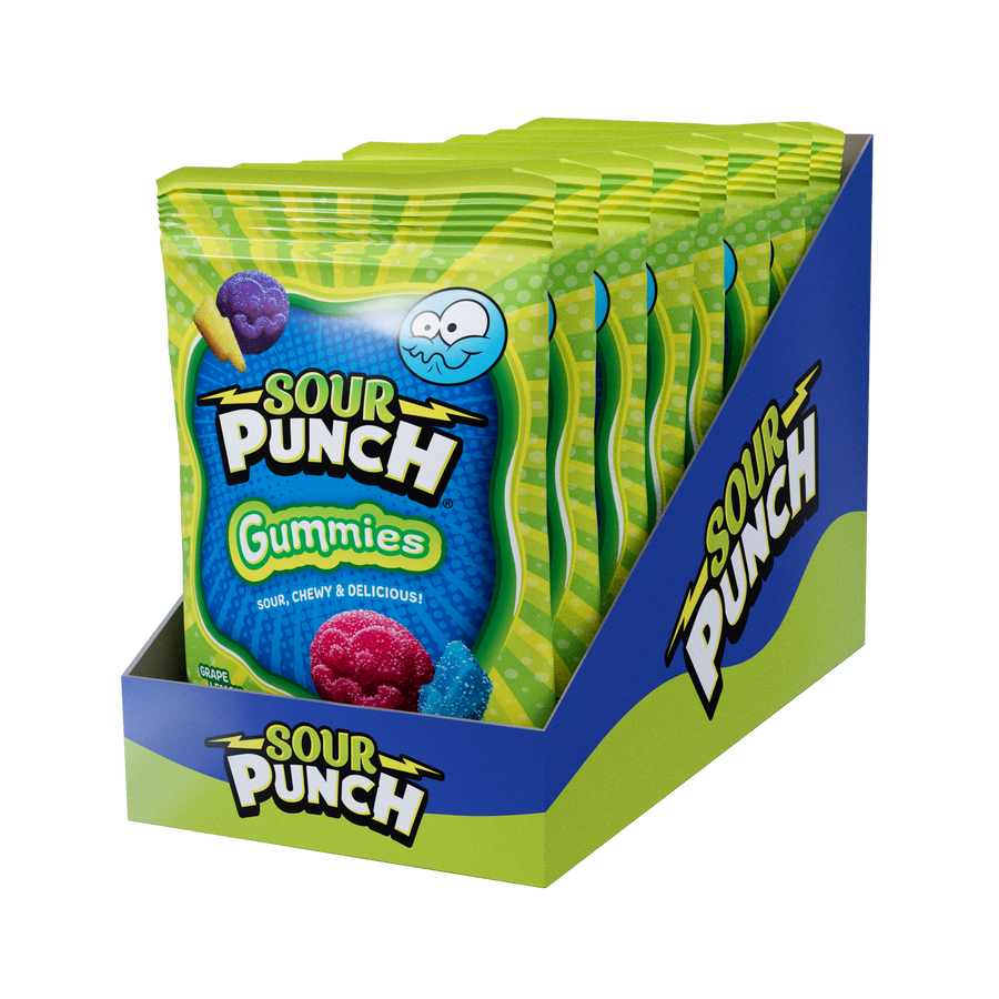 Sour Punch Gummies Bag, 6.75 oz (191 G), made in USA