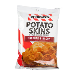 tgi fridays cheddar & bacon potato skins, 3 oz, made in the USA