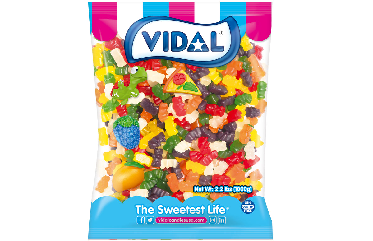 vidal sugar free bulk bears, 2.2 lb, made in Spain