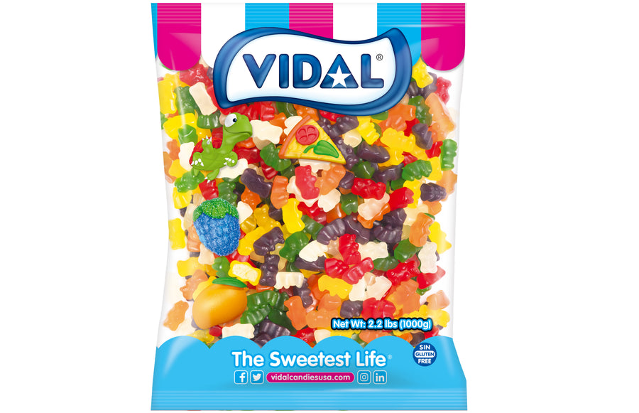 vidal sugar free bulk bears, 2.2 lb, made in Spain