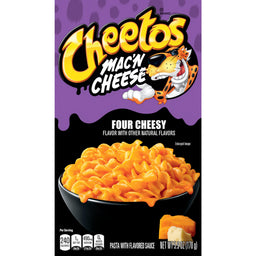 Cheetos Mac and Cheese Four Cheese box, 5.6 oz, made in USA