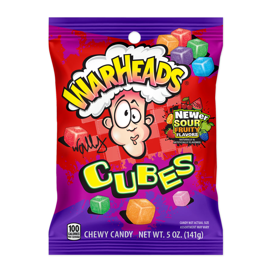 Warheads Cubes, 5 oz (142 g), made in USA