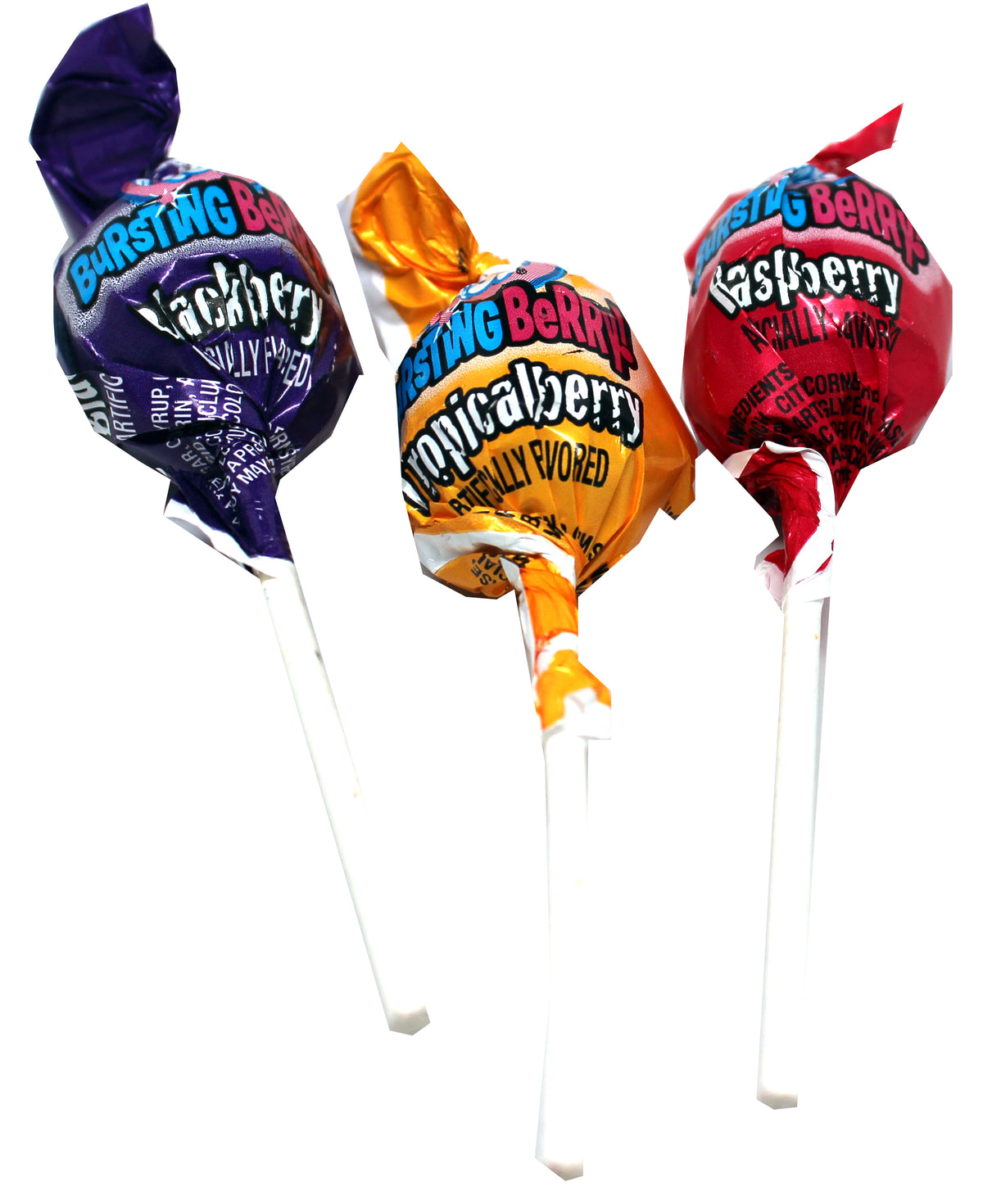 Charms Blow Pop Bursting Berry lollipops, 0.65 oz, made in USA