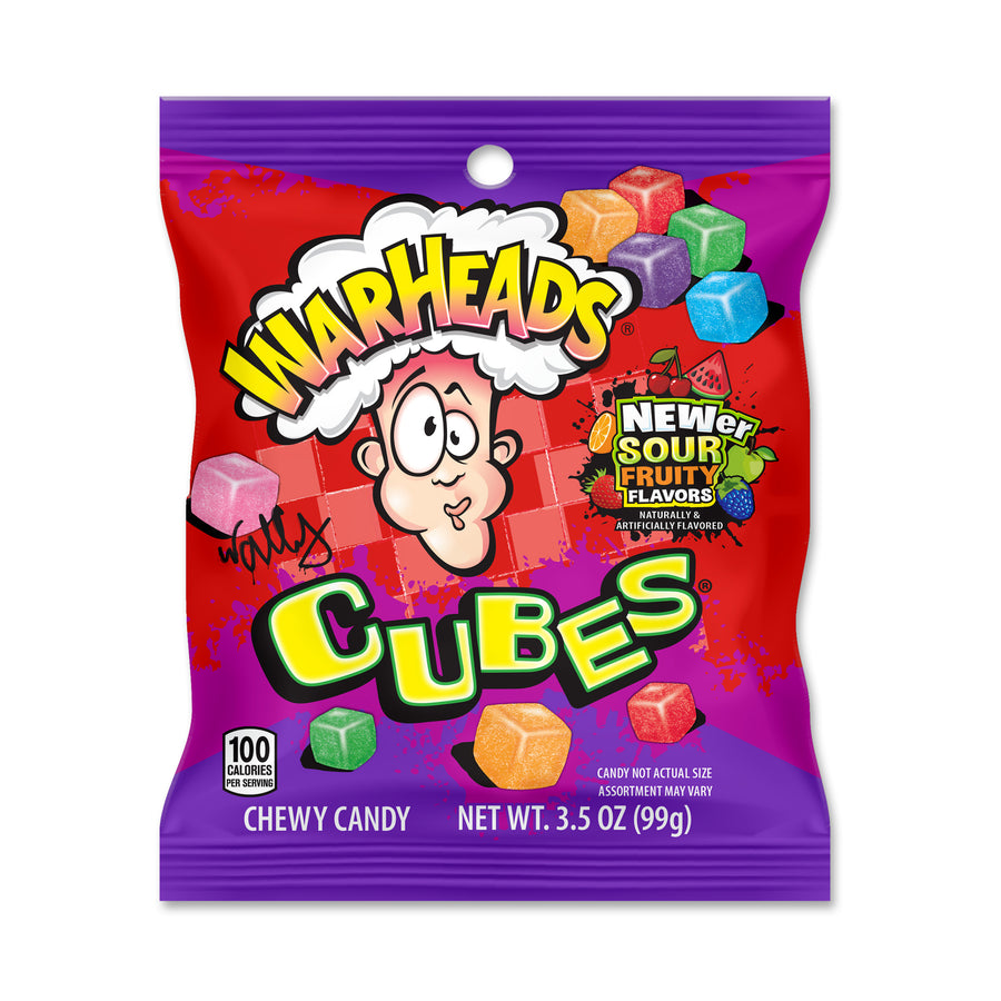 Warheads Cubes, 3.5 oz (99 g), made in USA