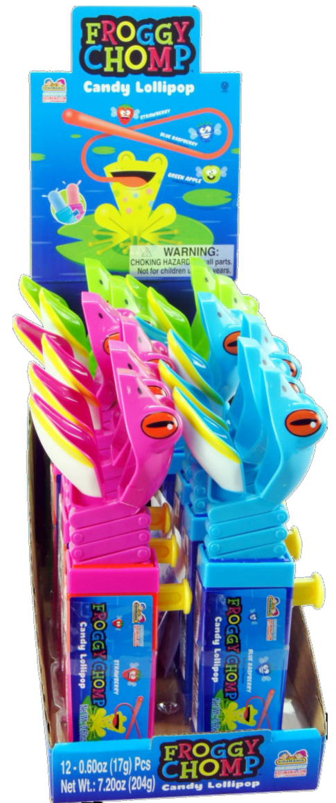 Kidsmania Froggy Chomp novelty candy, .60 oz (17 G), made in China